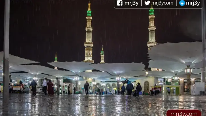 أمطار غزيرة على المدينة المنورة واستمرار فرص الهطول