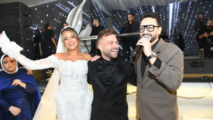 زفاف فاخر لابنة المنتج محمد الشريف بحضور نجوم الفن والإعلام