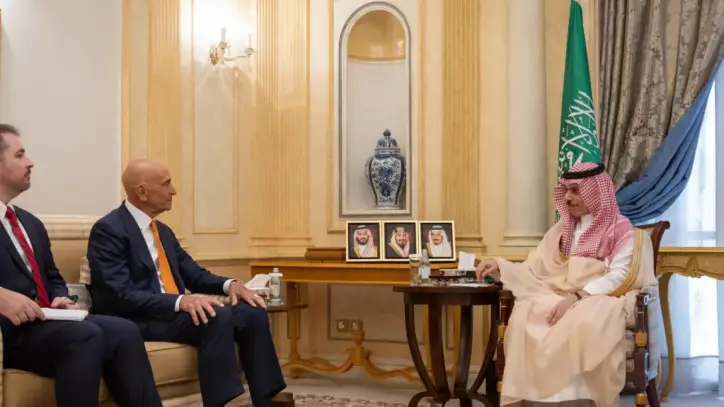 وزير الخارجية السعودي يستقبل مبعوث الولايات المتحدة إلى سورية بالرياض