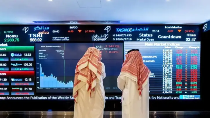 مؤشر سوق الأسهم السعودية يغلق منخفضًا بـ96 نقطة وسط تداولات بلغت 7.8 مليارات ريال