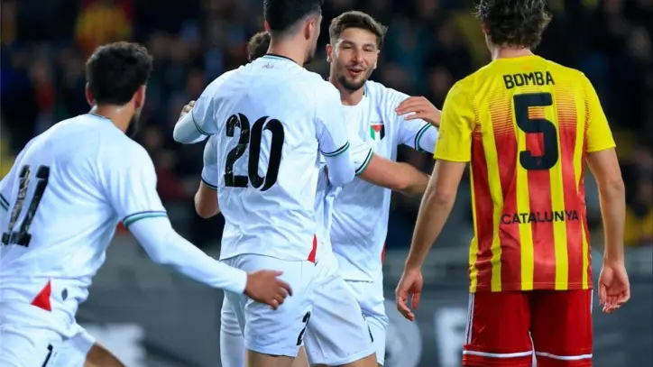 فلسطين تخسر ودياً أمام كتالونيا 2-1 في مباراة ذات أبعاد إنسانية